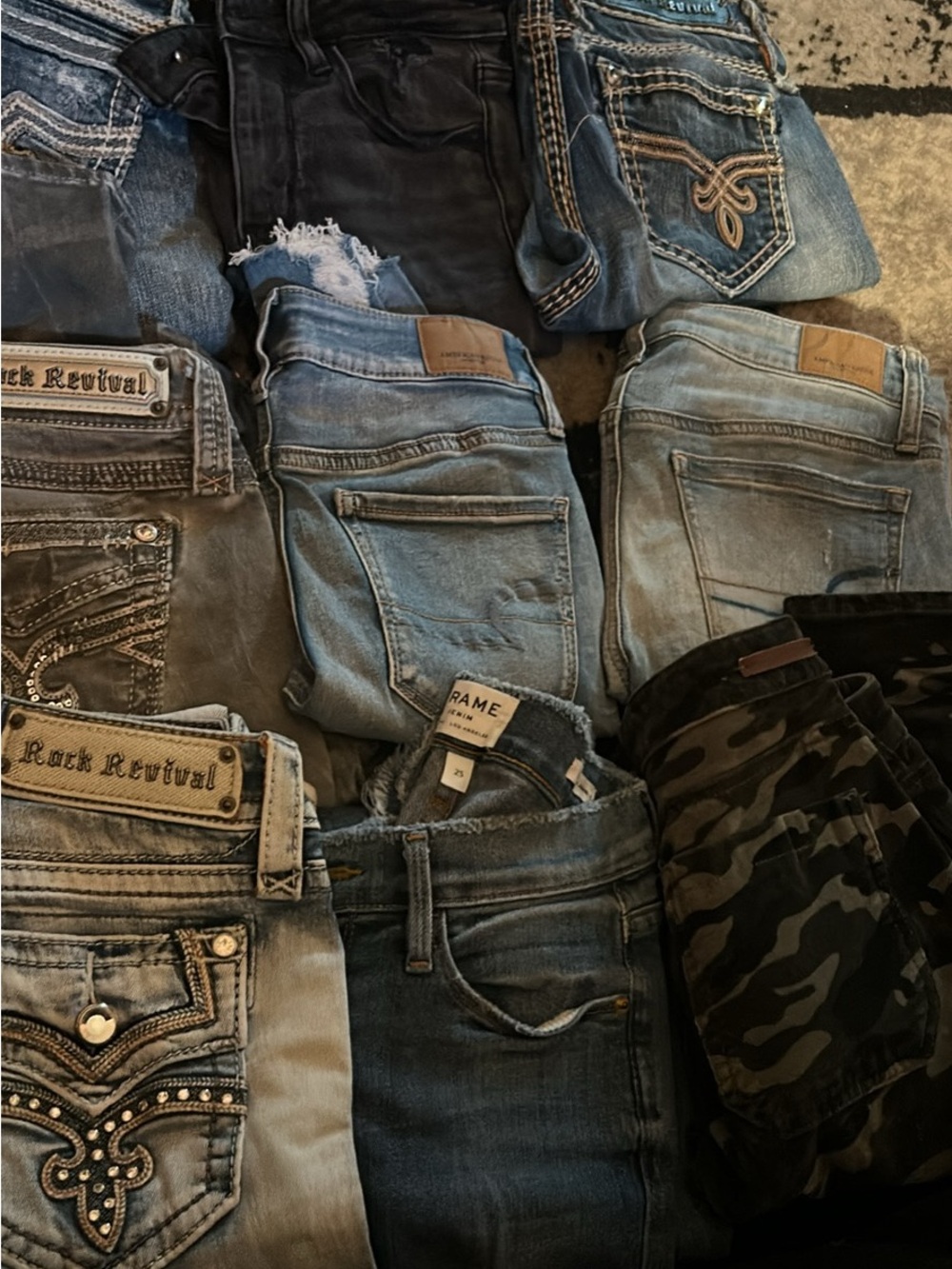 Rock rival Mixed Wash Women's Jeans Lot - Blue and Black Tones